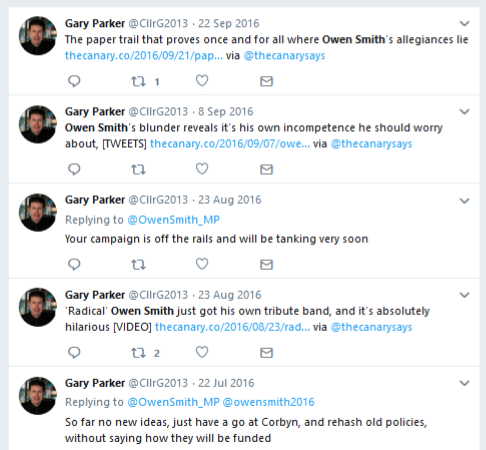 Gary Parker tweets